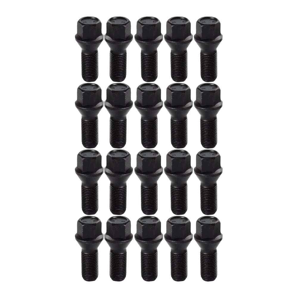 Bimecc Wheel Bolts - VW T5 / T6 - M14x1.5 Tapered Seat - Black